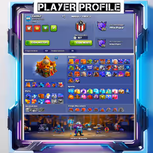 TH16 | LV186 | Dragon Rank | 5-6 Year Old Account  BK84 | AQ95 | MP55 | GW70 | RC45 | DD12  10x Hero Skins | 14x Epic  - Image 1