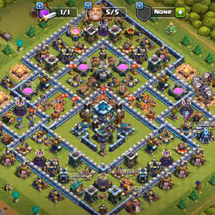 158 LEVEL TH-13 NEAR MAX || 57-65-41-33-15 HEROS || SUPER EPICS! 457 MADELS || BLUE WALLS STRONG DEFENCE || LOW PRICE K- - Image 1