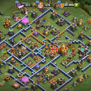 Good Th16 || 9 Epic equipment || Blue Wall || Nc Free || Good donation - Image 1