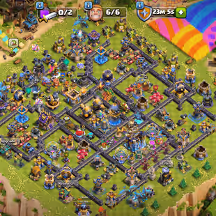 🔥TH 18 NEAR MAX🔥XP 253-[ 8 EPIC EQUIPMENT MAX-WAR ARENA-60 PERCENT DISCOUNT SHOP-NC YES-HIGH TROPS-WALS DEFENSE MAX - Image 1