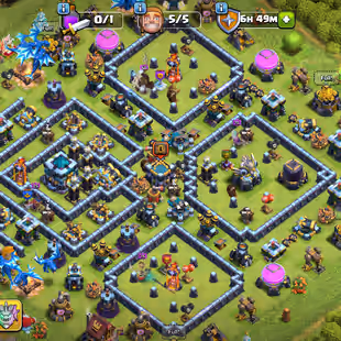 TH13 MAX || UAE LOCAL || HEROES SKINS || BUILDER BASE OUT || GEMS 3K || CWL 700 || CHECK IMAGES|| INSTANT DELIVERY - Image 1
