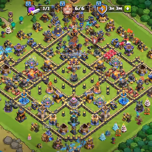 🔥[5 EPIC EQUIPMENT MAX]🔥TH 18 4 HERO MAX || BK 110 AQ 110 MP 75 GW 85 RC 55 DD 11 || 12 HERO SKIN || BUILDER HALL 10 - Image 1