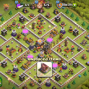 K- TH 11 FULLY MAX! HEROS 50-50-20! G.GAUNTLET 11! F.ARROW 10! F.BALL 6! NEAR MAX BUILDERS BASE! LOW PRICE FST DELIVERY  - Image 1