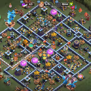 SUPER PREMIUM 14 [TH-13 MAXED] | HEROS 72-72-46-48-19 | XP-166 | DARK BLUE WALL | 800 WAR STAR | FREE NC | INSTANT | - Image 1