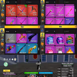 2327 - iOS Android - Global - Level Max - Cdk - Ttk - Fiend Yeti Use Max - Perm Blade - GamePasses - VL Level 24 - Secr - Image 1