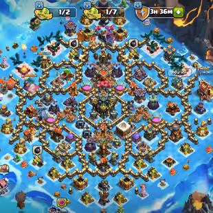 TH17:-WALS FULL MAX:-FIRE & ICE SCENERY-GINGER BREAD SCENERY:-HER:-85-86-64-58-34-6:-3000 GEMS:-FULL MAGICITMS-8X SKIN - Image 1