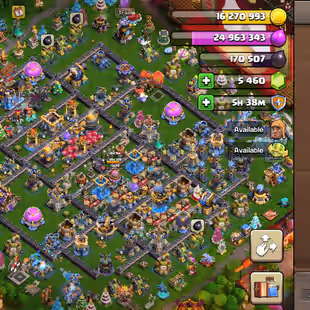 💥 FREE RENAME 💥 XP 273 | TH18 MAXED OUT | LEGEND RANK | 13/19 MAX EPIC | 5416 WAR STARS | RARE OBSTACLE - Image 1
