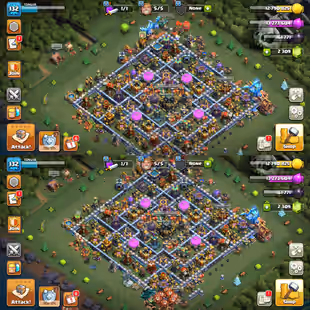 PREMIUM TH-17! XP-132! CHILD ACCOUNT! 3X EPIC EQUIPMENTS! STRONG DEFENSE AND TROOPS! NICE HEROES! FAST DELIVERY - Image 1