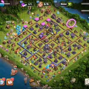 🎯2016 CLASHMAS(RARE👹) TREE 23 EQUIPMENTS LOADED MAGIC ITEMS LOADED NEAR MAX HEROES BH 10 INSTANT DELIVERY - Image 1