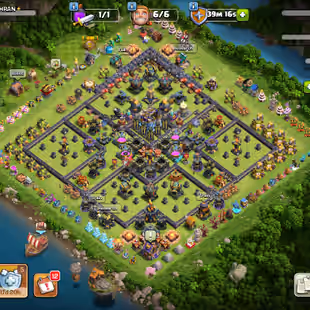 🔥3700 GEMS💎 FULL MAX WALLS [] HEROES 59-100-32-53-36-9 [] 240 CWL MEDALS [] RENAME AVAILABLE [] 188 xp [] 41 Equipment - Image 1