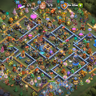 🔥TH18 Decorated Account🔥BK 82 AQ 103 GW 72  MP 53 RC 45 | High Pets & Equipment | Free Name Change | 8 Skins - Image 1