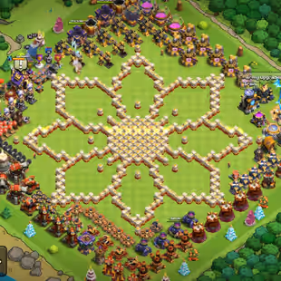 🔥 Xp-215 🔥 Th17 || High Quality Equipment || Heroes 90-91-60-67-41-15 || 556 Cwl Medals || NC Available || 6 Builders  - Image 1