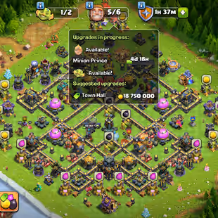 🔥[ TH-17 MAX ]🔥SB-AF-RS-EB-FB [MAX] | MT [26] - 24X EQPMNT MAX | MAX HEROS - MAX WALLS - MAX DEFENCE - MOSTLY PETS MAX - Image 1