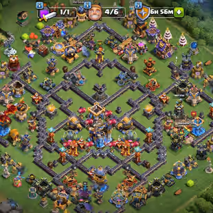 🔥TH 18 MAX ACCOUNT🔥BK 110 AQ 110 MP 95 GW 85 RC 55 DD 25 || SB 27 MM 27 EB 27 RS 27 MS 26 FA 23 FB 23 || B.BASE MAX - Image 1