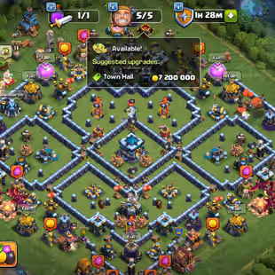 🔥2Epic Max🔥Xp126 Th13 Almost max account| All Heros max &Wall Max| 7Epic equipment| Name change available| 7Hero skin  - Image 1