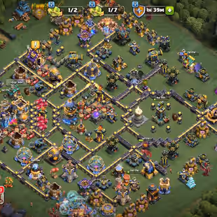 Strong Th18 || XP 256 || Heroes 100-103-89-76-50-12 || 2998 War Stars || High Level Epic Equipments || Builder Base Max - Image 1