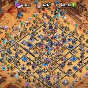 🔥TH-18 FULL OBSTACLES 💎 3 PAID SCENERY | TROOPS MAX | GUARD MAX | (SB-MAX) (EB-MAX) (RS-MAX) | INSTANT DELIVERY - Image 1