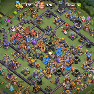 🔥TH-18 CHAMPION MAX 💎 NEARLY MAX DEFENSE | (SB-MAX) (AF-MAX) (EB-MAX) (RS-MAX) | 3300 WAR STAR | INSTANT DELIVERY - Image 1