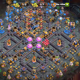 💥 7 DIGIT PLAYER ID 💥 XP 256 | TH18 MAX | NICE EQUIPMENT | 3821 WAR STARS | 436 MEDAL | MAX BB BASE - Image 1