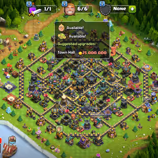🔥TH 17 BOTH SIDE FULL MAX🔥60 PERCENT DISCOUNT SHOP-[ 11 EPIC EQUIPMENT MAX ALMOST-XP 232-NC YES-2 HELPER HUT MAX-BEST - Image 1