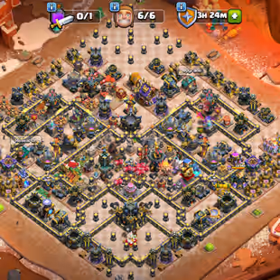 🔥 Scenery Account 🔥 Th17 Almost || High Quality Equipment || Heroes Max 100-100-90-75-50-20 || 6 Builders  - Image 1