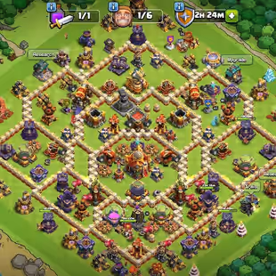 🔥TH-16 NEAR MAX 🌟 MAX WALLS | FREE NAME CHANGE | HIGH HEROS | EB(25) FB(24) SB(20) | JOLLY SET | INSTANT DELIVERY - Image 1