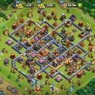 [12 EQUIPMENT MAX & FREE NC] TH17 - HEROES: 61-95-54-52-45-13 - GOOD HEROS SKIN - INSTANT - AVAILABLE  - Image 1