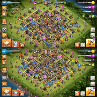🔥PREMIUM TH-18🔥XP-200! 7X EPIC EQUIPMENTS! HEROES:-48-72-52-40-31-1! NICE TROOPS! FAST DELIVERY - Image 1