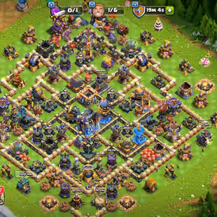 Good Th18 || XP 215 || Heroes 90-100-66-72-50-7 || 1498 War Stars || Good Epic Equipments || Stacked Items || Instant - Image 1