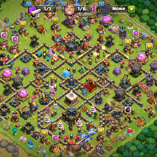 🔥15620 Gems🔥 Th17 || High Quality Epic Equipment || Heroes 83-100-53-72-43-15 || 6 Builders || Nc Available - Image 1