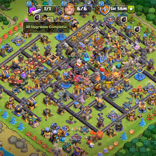DISCOUNT SHOP-LEGEND |TH18 MAX FULL |SB-AF-MM-MS-FB-RS-EB-RR-RB-RD-MAX |HERO-110-110-95-85-55-25 |263-XP | ITEMS-MEDALS - Image 1