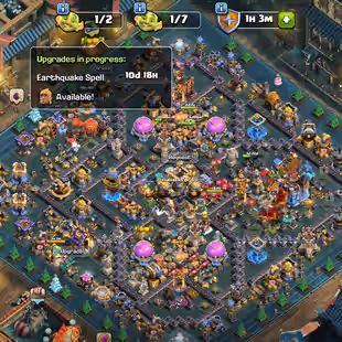 🔥TH 18 99 PERCENT MAX🔥60 PERCENT DISCOUNT SHOP-XP 255-[ 8 EPIC EQUIPMENT MAX-WALLS DEFENSE MAX-GOOD SKINS SCENERY-BEST - Image 1