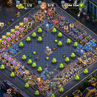 🔥[ TH-18 NEAR MAX - 5X HEROS MAX ]🔥7X EPIC MAX | SB-SN-GG-MM-FB-RS-EB [MAX] | RB-FA-DC [20] | WALLS MAX | MOVABLE TREE - Image 1