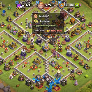 FULLY🔥 MAX TH-11🔥 [4EPIC-F.BALL-F.ARROW MAX] | HERO-50-50-30-20 | NOTHING LEFT FOR UPGRADE | LOW PRICE - Image 1