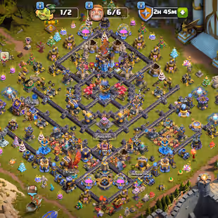 TH 18 NEAR MAX🔥60 PERCENT DISCOUNT SHOP-XP 263-[ 14 EPIC EQUIPMENT MAX-LEGENDARY SCENERY-SO HIGH TROPS-NC YES-BEST DEAL - Image 1