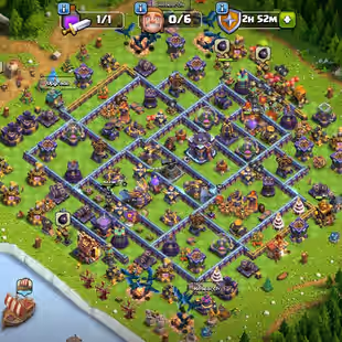 [5 HEROS MAX & 34 EQUIPMENT] TH15 - HEROES: 90-90-63-65-40-10 - 18 HERO SKINS - ALL HELPER HUT - INSTANT - AVAILABLE - Image 1