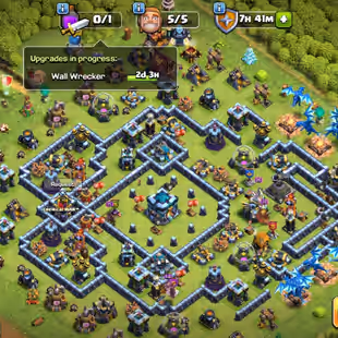 🌟Xp160Th13 account Almost max🌟680Cwl medel| Wall max| Queen max| Wall max| 6Epic equipment| Name change available|   - Image 1