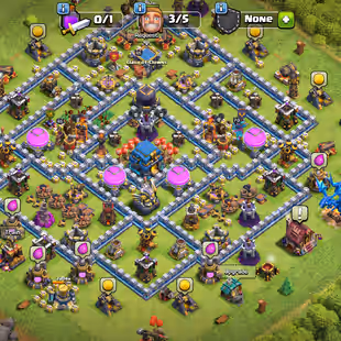 🔥[HEROS MAX-5EOIC LEVEL-12]🔥PREMIUM TH-12 | MAX WALLS | GOOD DEFENCES | HERO-65-65-40-40 | LOW PRICE  - Image 1