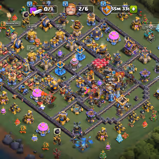 LEGEND RANK | TH18 MAX TYPE | 30X SKINS | CLOSE MAX FULL BLACKSMITH | 241-XP | ACTIVE GOLD PASS|HERO-104-110-67-75-55-25 - Image 1