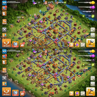 🔥TH-16 NEAR MAX🔥XP-169! 7X EPIC EQUIPMENTS! HEROES:-78-85-38-48-30-6! ALMOST MAX DEFENSE! FAST DELIVERY - Image 1