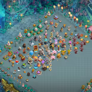 RARE 80 PLUS STATUE ! GOLDEN HUG ! ALL HELPER MAX ! TH18 MAX TYPE ! 2 LEAGUE SKIN ! 35 EQUIPMENT MAX ! SKIN 35 SCENERY  - Image 1