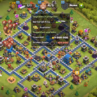 TH-12 NEAR MAX | [6EPIC-S.BALL-F.BALL MAX] | HERO-54-61-40-40 | 379 CWL MEDALS | LOW PRICE | BEST DEAL - Image 1