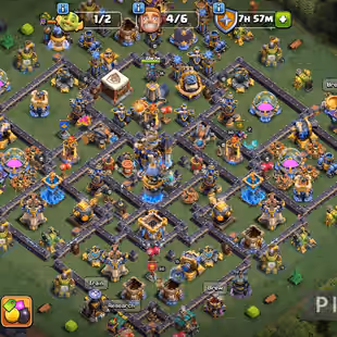 ||🔥TH18 ALMOST FULL MAX🔥|| BUILDER HALL FULLY MAX || 20X EPIC EQUIPMENT CLOSE MAX || RENAME FREE || 10X HEROS SKIN || - Image 1