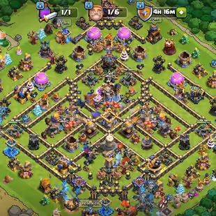 🔥TH-18 (TH-17 MAX) 🔥 FB(MAX) RS(MAX) EB(MAX) AF(26) | XP218 | HIGH LEVEL TROOPS | INSTANT DELIVERY - Image 1