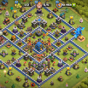 🌟XP127 Th12 Near max Account🌟All Heros max&Wall Max|7Epic available | Name change available|4Hero Skins available| - Image 1
