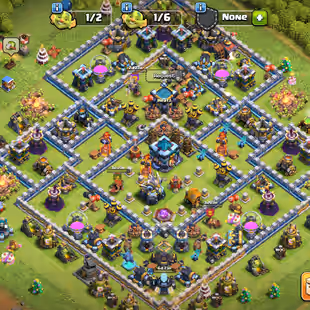 TH13:-HER:-61-66-46-41-10:-323CWL-856RAID MADELS:-FULLY STRUCK MAGICITMS:-HIGH EQUIPMENT:-3X HERO SKIN:-CHEAP-FULL ACCES - Image 1