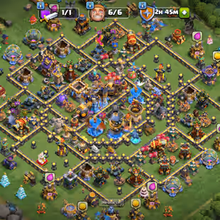 🔥Xp-215🔥 High Th18 || High Quality Epic Equipment || Heroes 90-100-69-75-55-7 || NC Available || 6 Builders  - Image 1