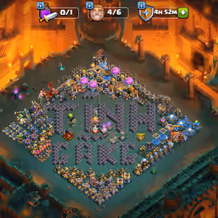 Th18 Almost Max [Legend-3] | [3700-Gems] | [18x-Epic Almost Max] | [6-Hero Max]-[Fire Profile] | Xp-226 | NC-Yes | BEST- - Image 1