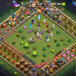 TH 17 || MAX EQUIPMENT || 8 SKINS || 2 SCENERY || CHANGE NAME ON || GUARANTEED || SAFE ACC || CHEAPEST PRICE - Image 1