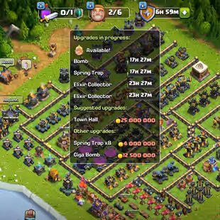🔥[ TH-17 MAX ]🔥SN-FB-RS-EB [MAX] | RD [26] | GG-MM-LP [20] | SH-FA-FF [17] | MAX HEROS - WALLS - DEFENCES | BEST DEAL - Image 1